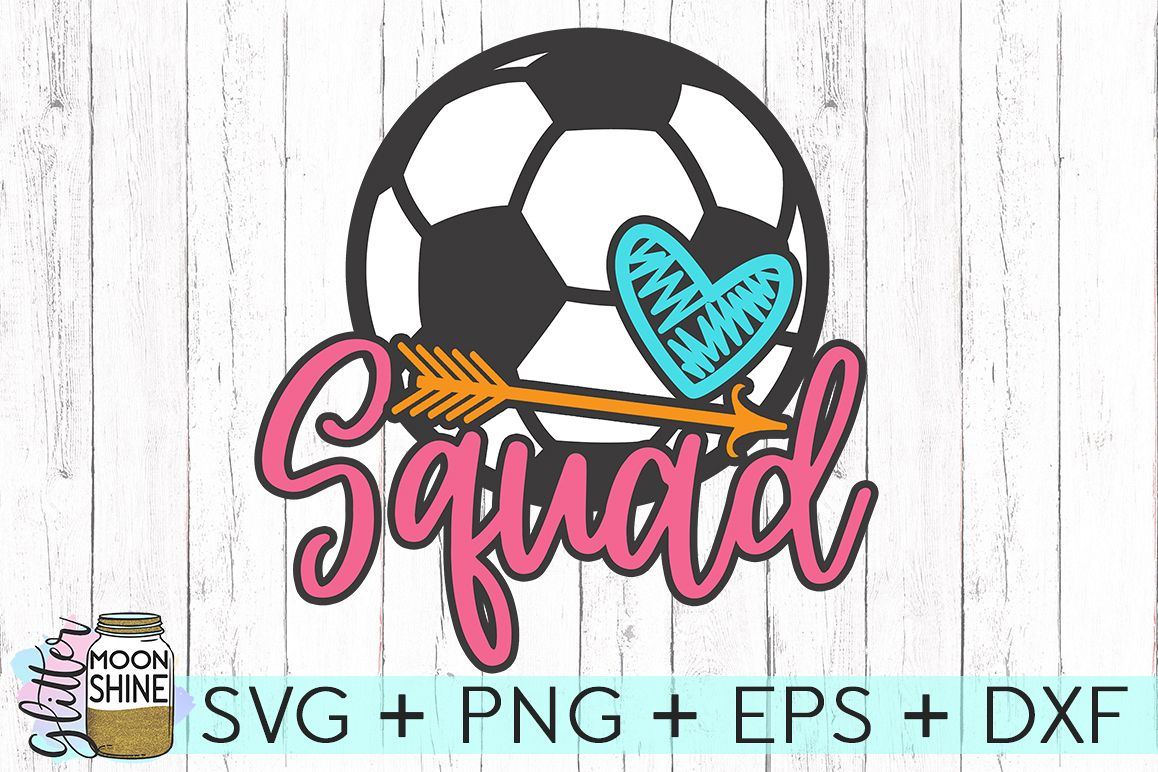 Soccer Squad SVG DXF PNG EPS Cutting Files example image 1
