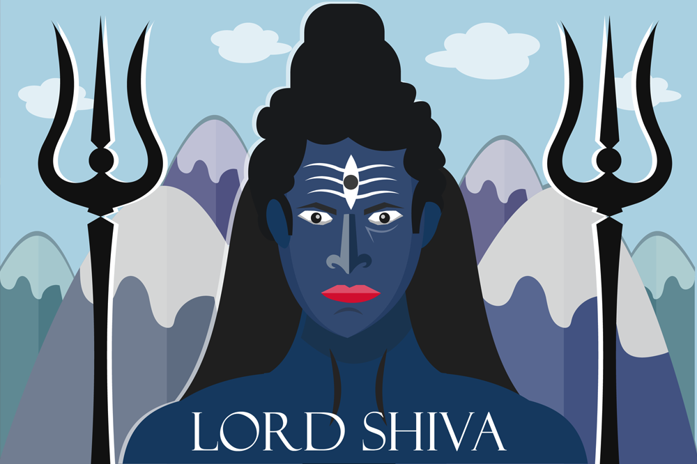 Lord Shiva Vector Illustration