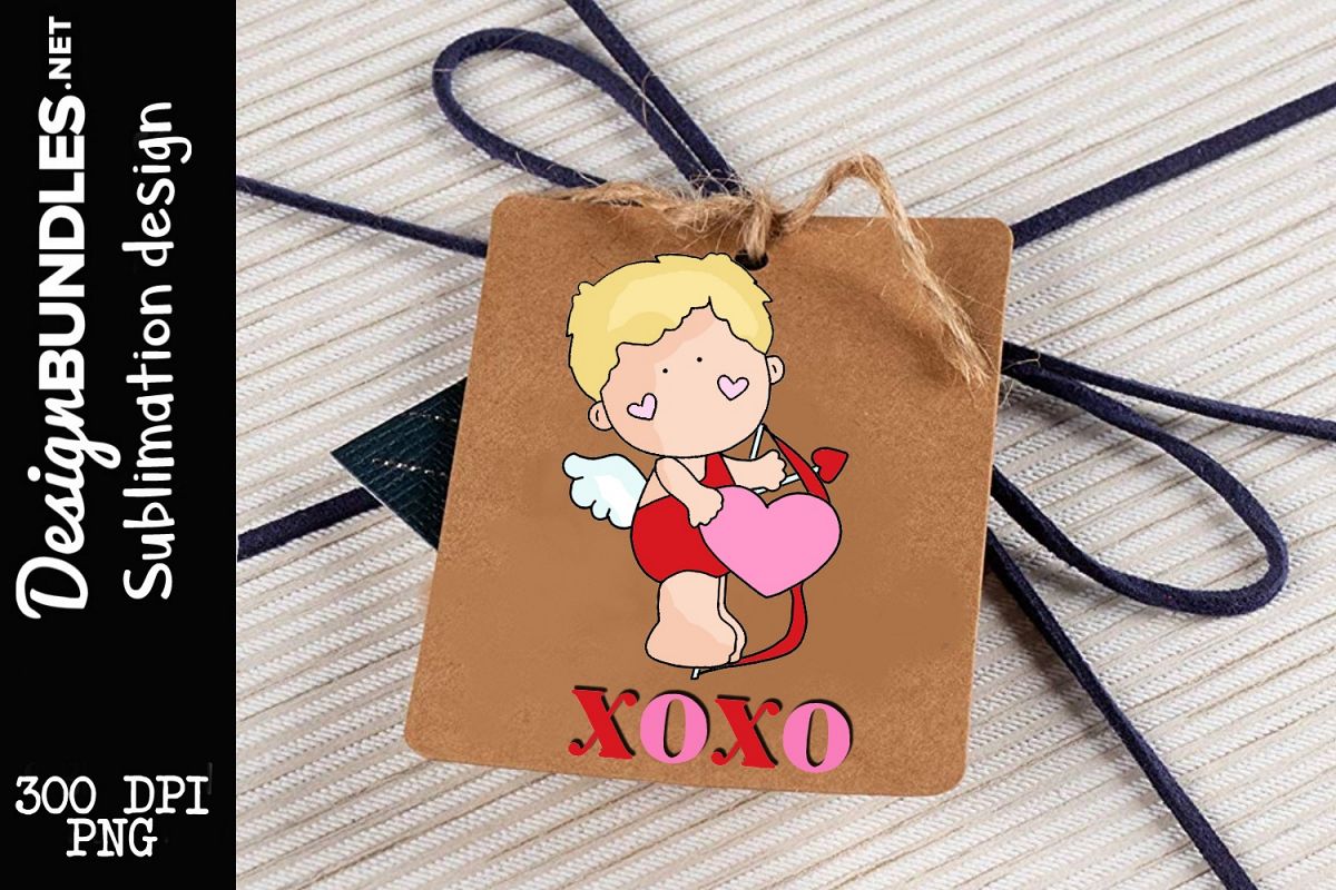 Little Cupid-Valentines Day Sublimation Design example image 1