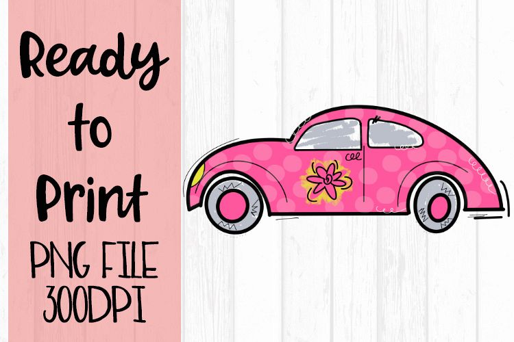 Polka Dot Car Ready to Print example image 1