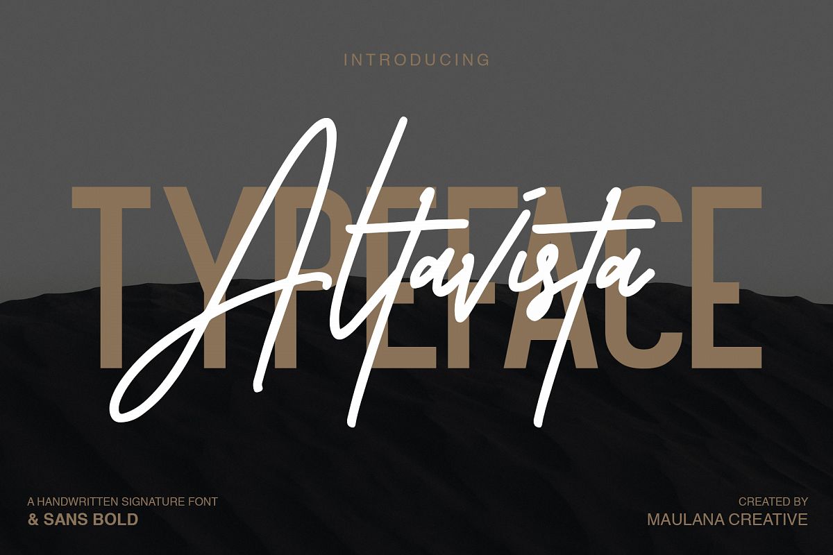 Altavista Font Duo example image 1