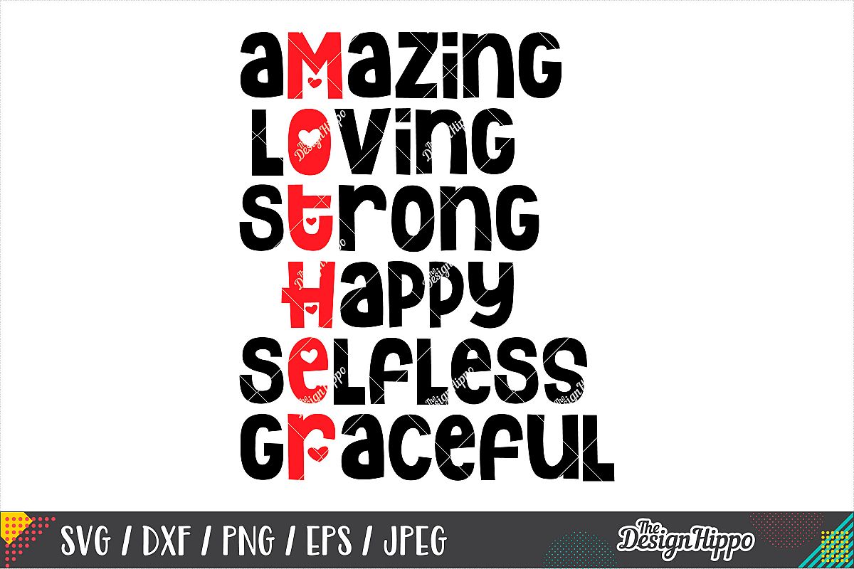 Amazing Mother Definition SVG PNG DXF EPS Cricut Cut Files example image 1