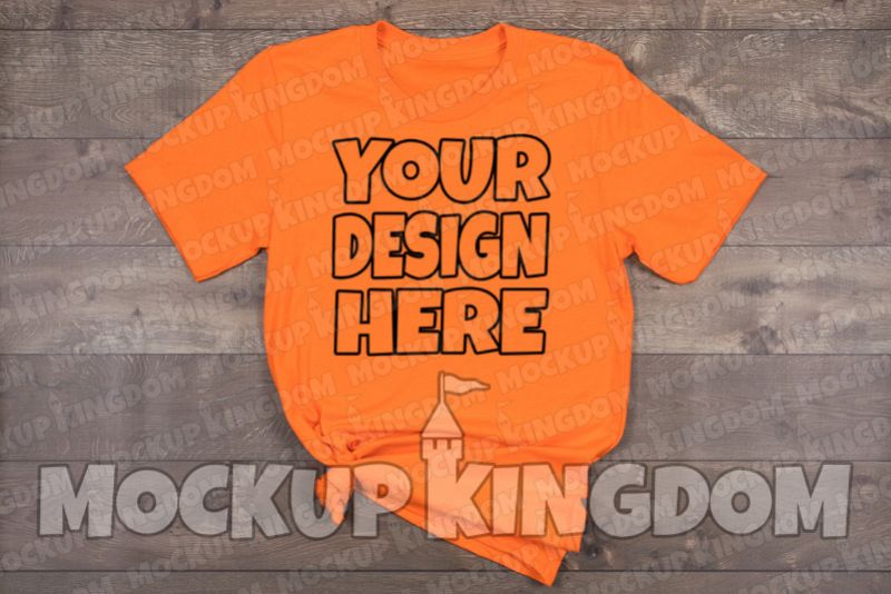 Unisex Crew Neck Shirt Mockup, Bella Canvas Mockup example image 1