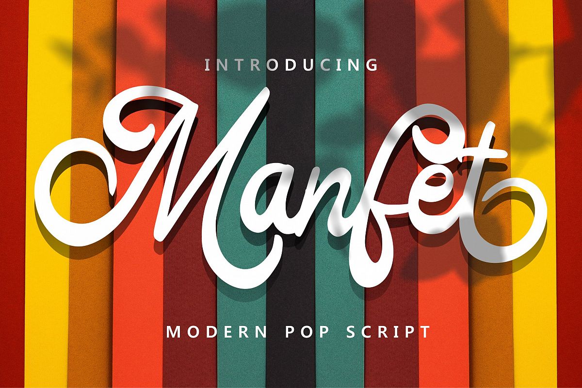 Manfet - Modern Pop Script example image 1