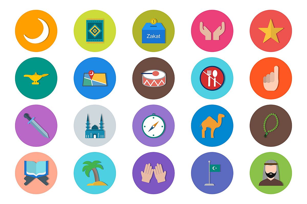 Set Of Ramadan Icons example image 1