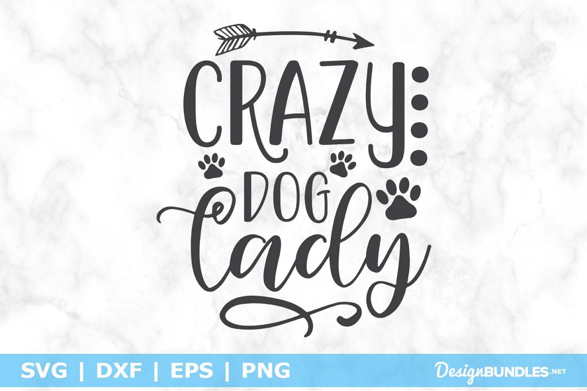 Crazy Dog Lady SVG File example image 1