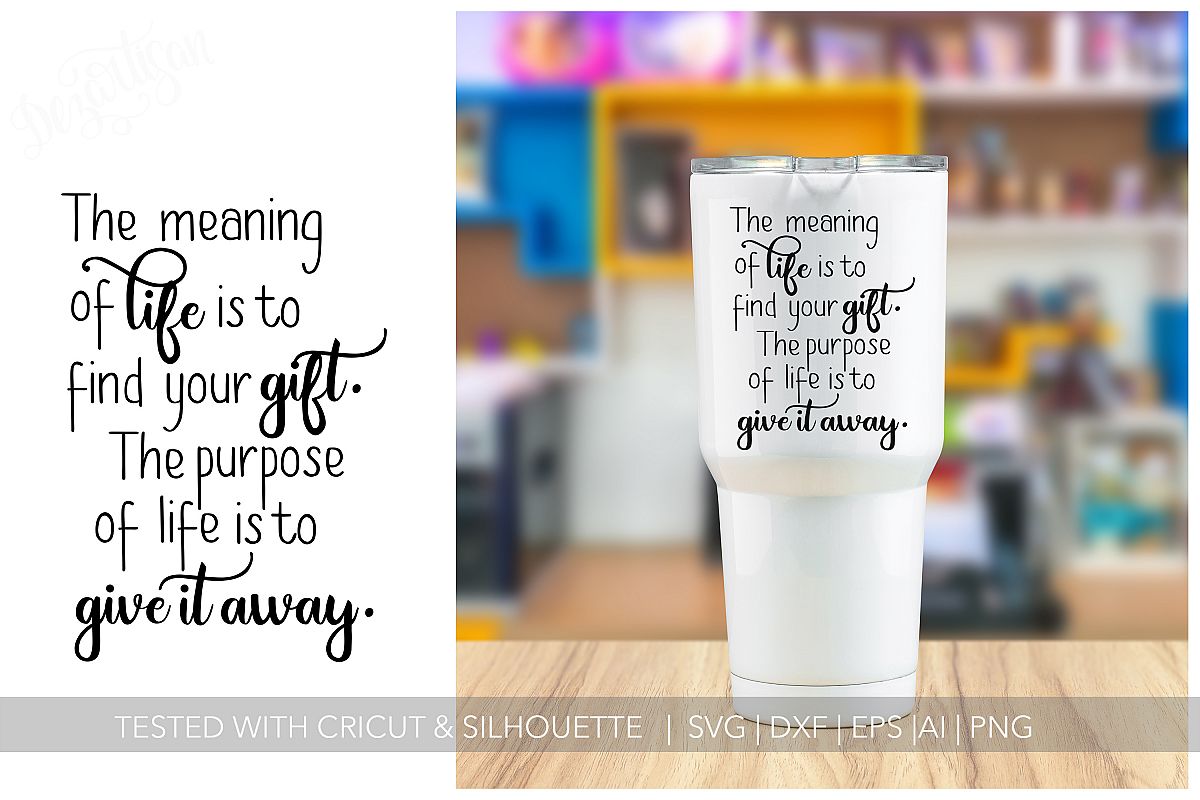 The meaning of life SVG | DXF Cut File example image 1