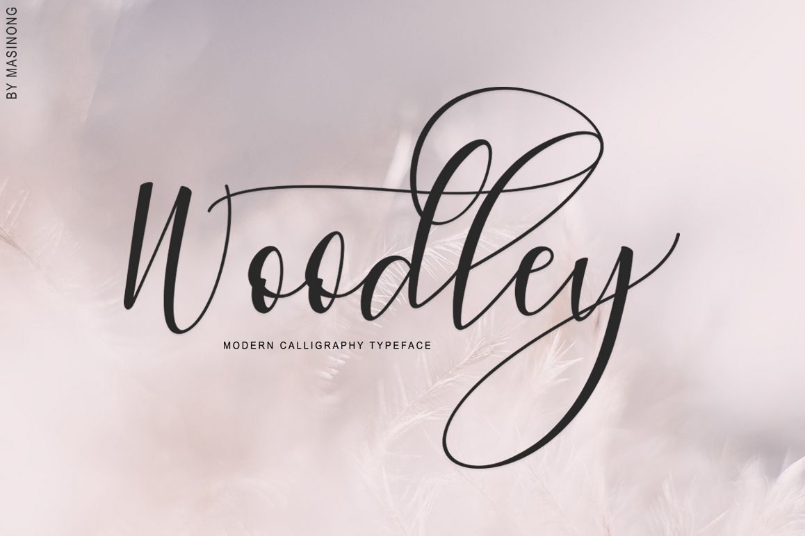 Woodley Script example image 1