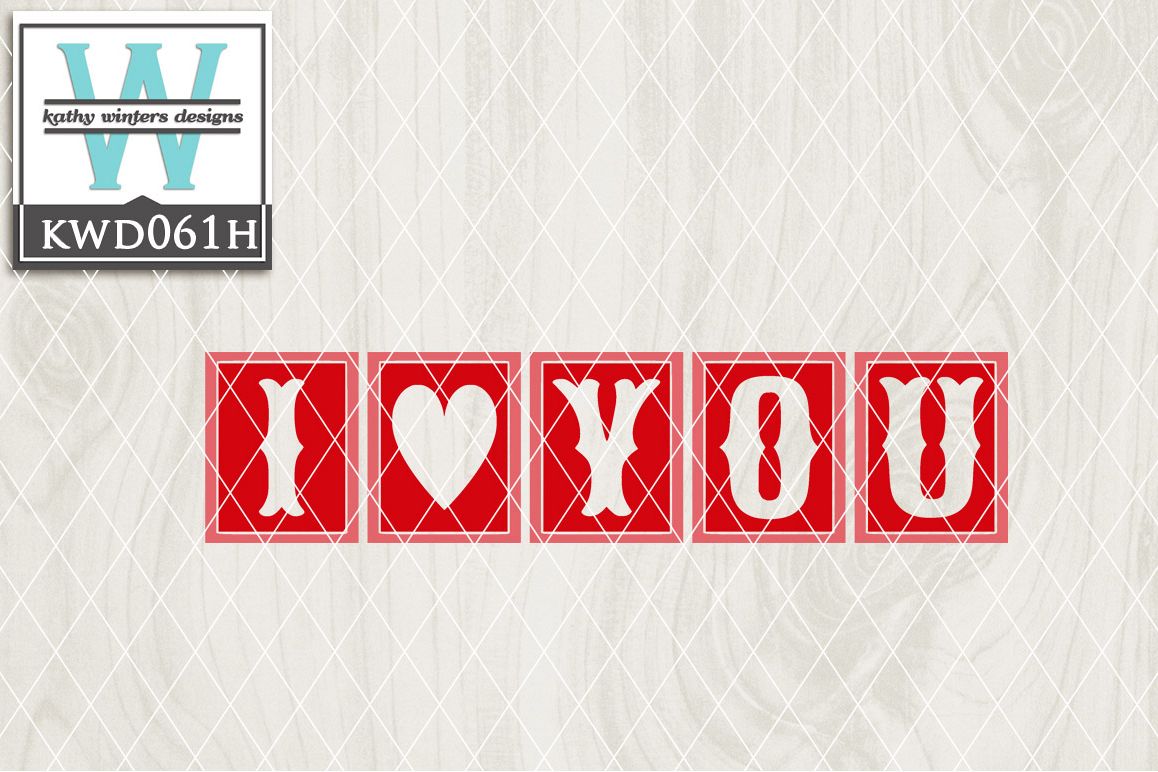 Valentines Cutting File KWD061H example image 1