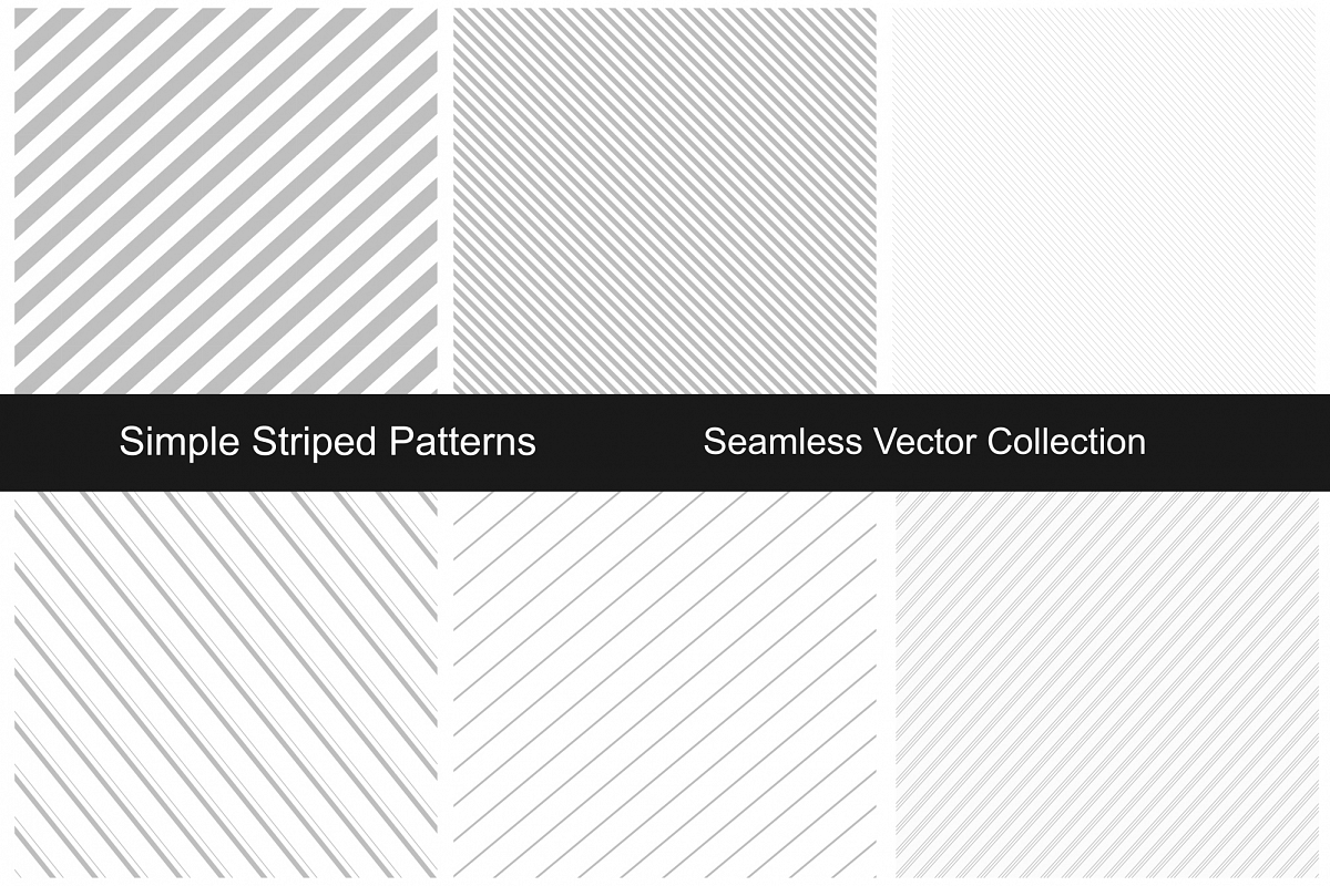 Striped patterns - seamless. example image 1