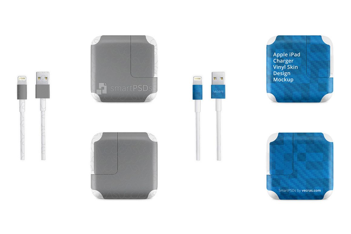 Apple iPad Power Adapter Vinyl Skin Design Mockup example image 1