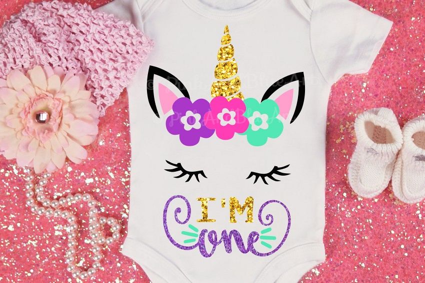 First Birthday SVG - 1st svg - Baby svg - Unicorn svg - ONE svg - Baby