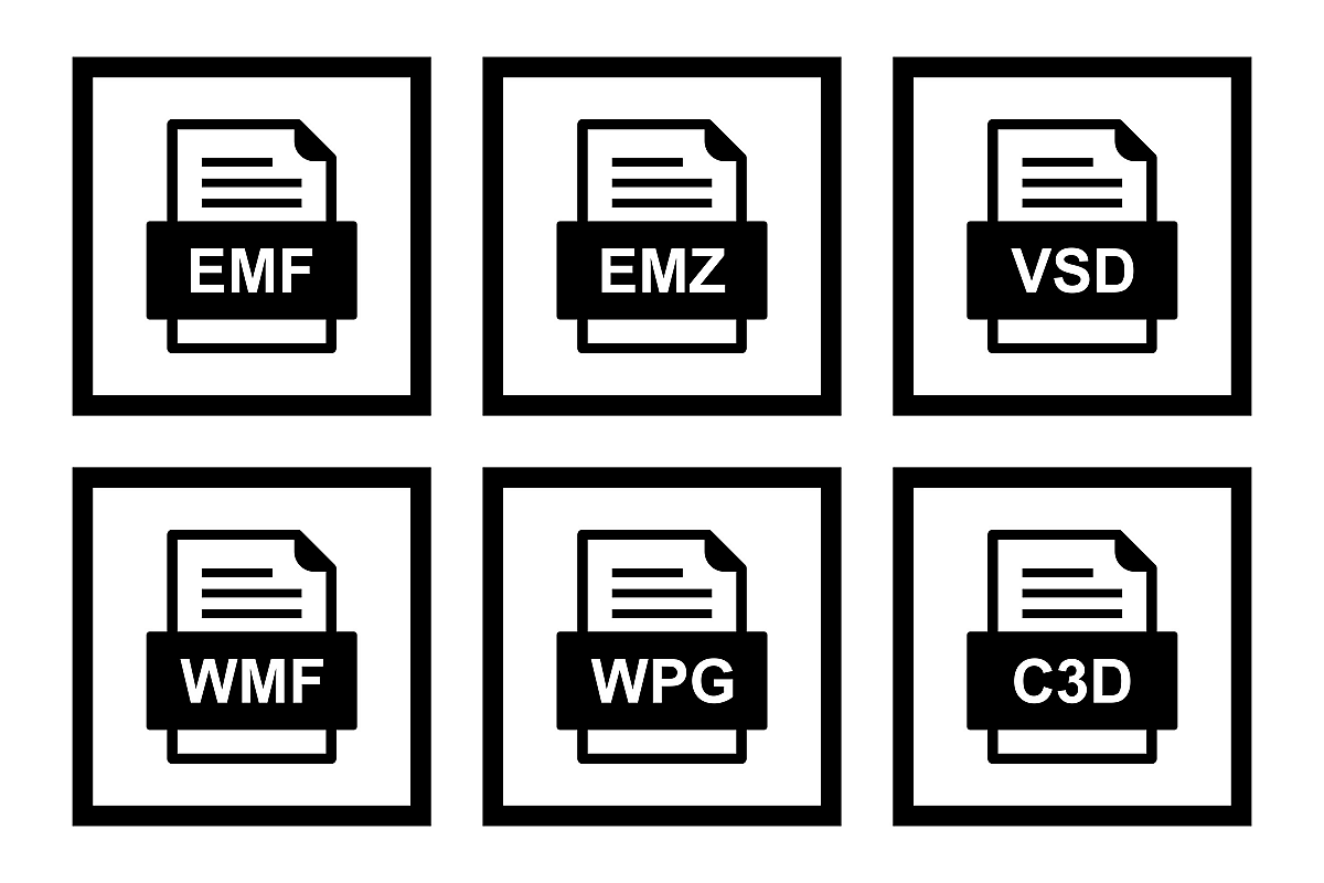 Set Of File Formats Icons example image 1