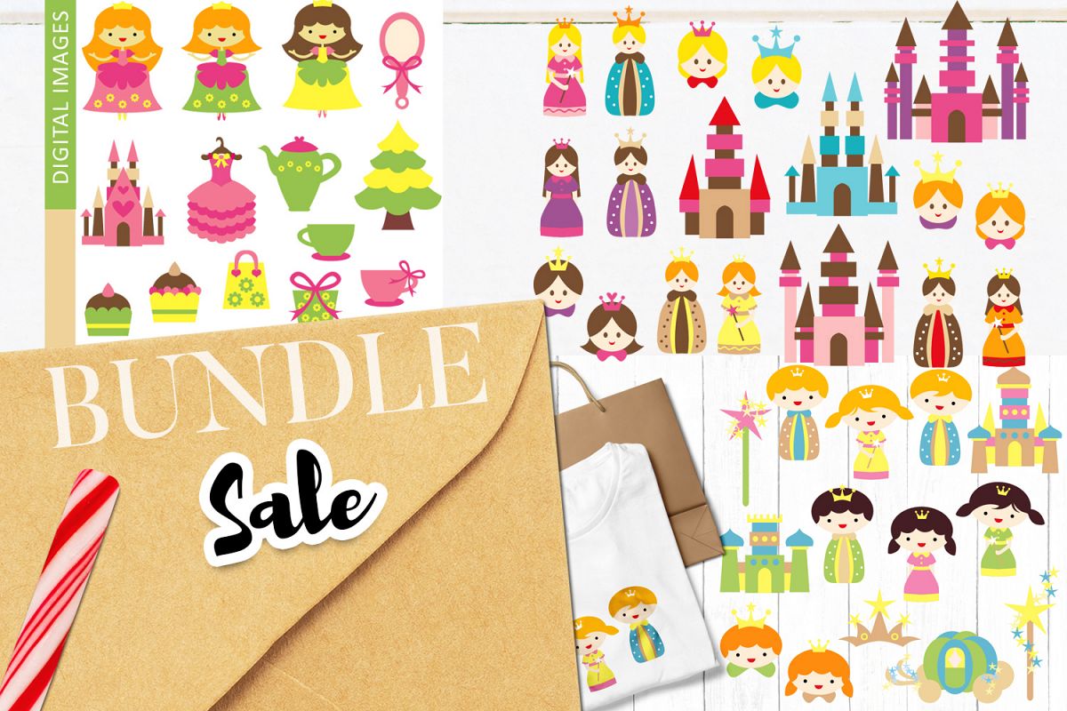 Royal Kingdom Family Clip Art Bundle example image 1