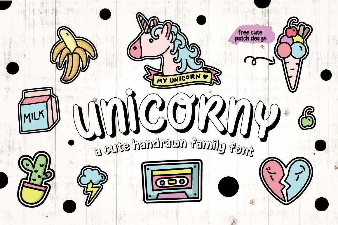 Unicorny Typeface example image 1