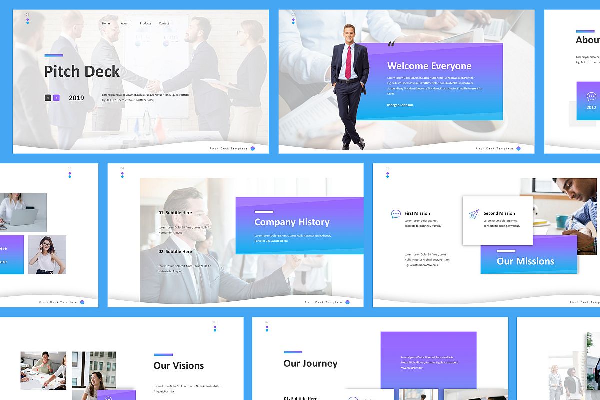 Pitch Deck Powerpoint Template example image 1