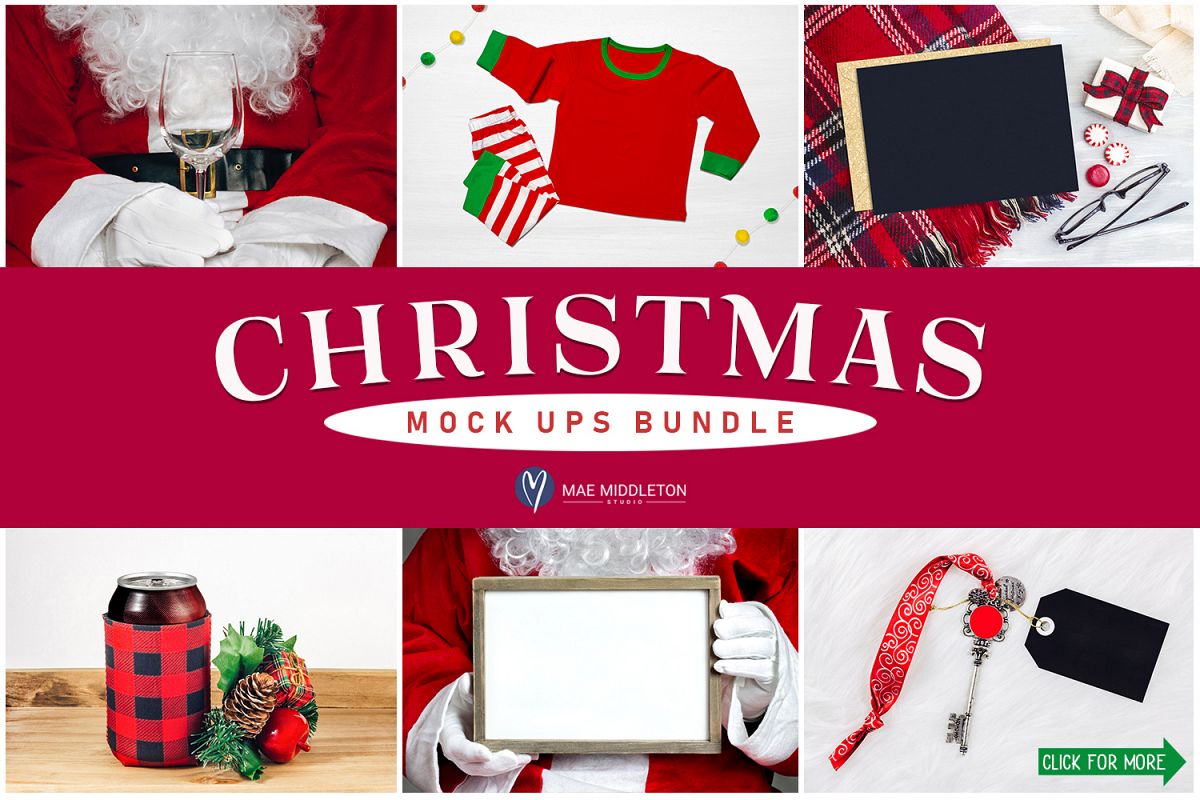 Christmas Mock ups Bundle example image 1