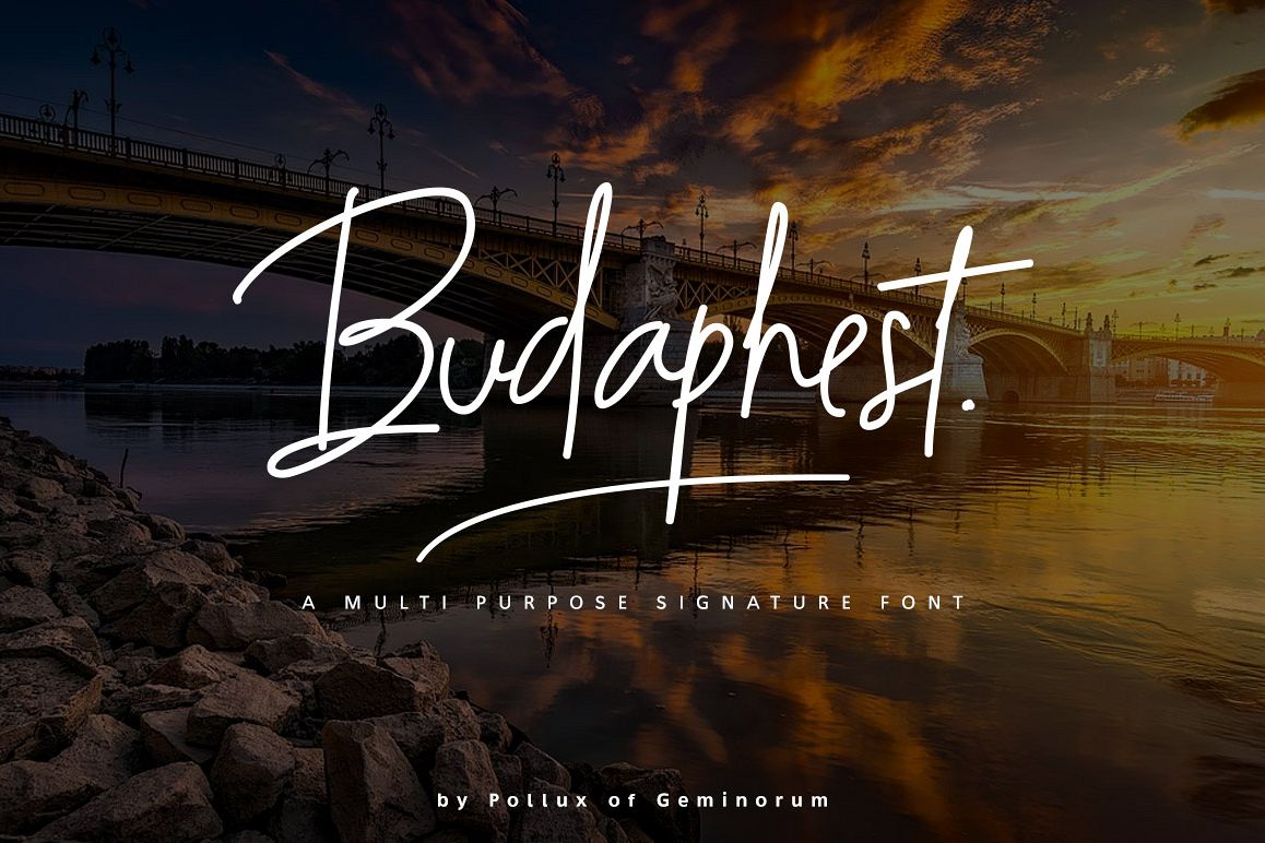 Budaphest Script Font example image 1