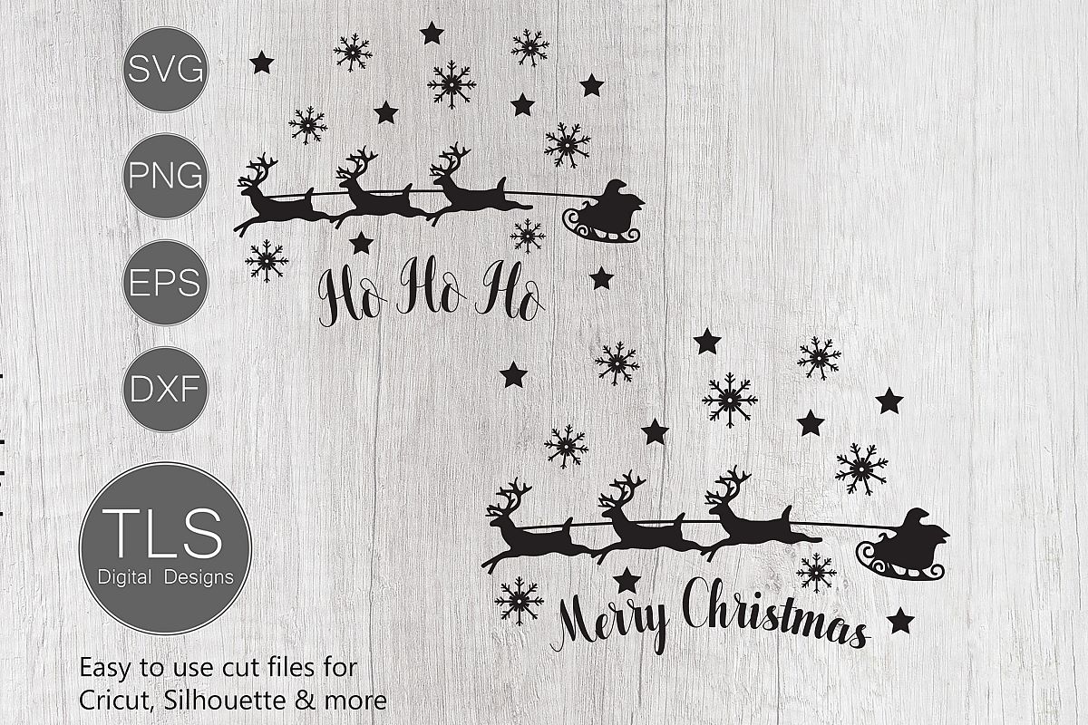 Download Santa's Sleigh SVG, Christmas SVG, (379622) | Cut Files | Design Bundles