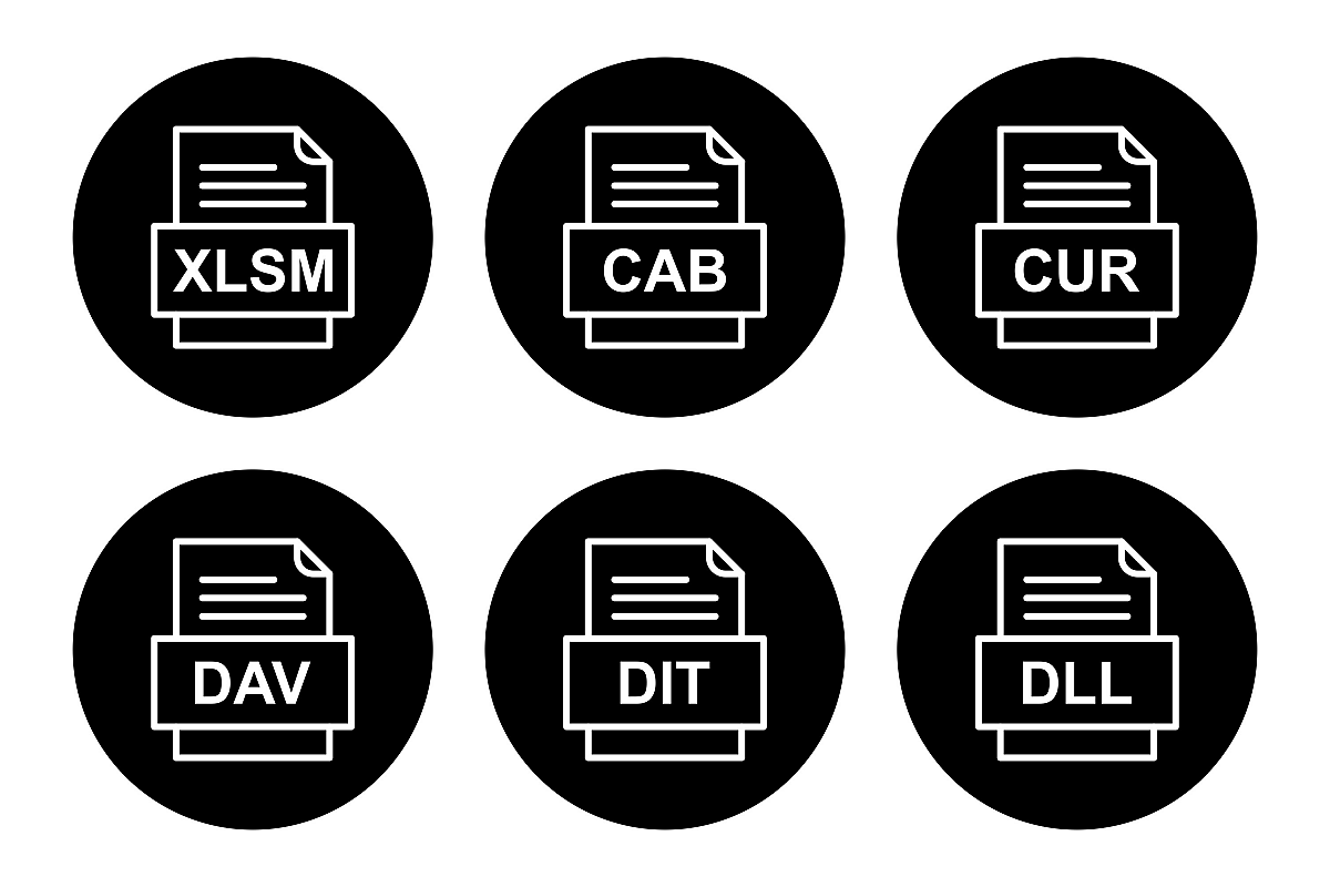 Set Of File Formats Icons example image 1
