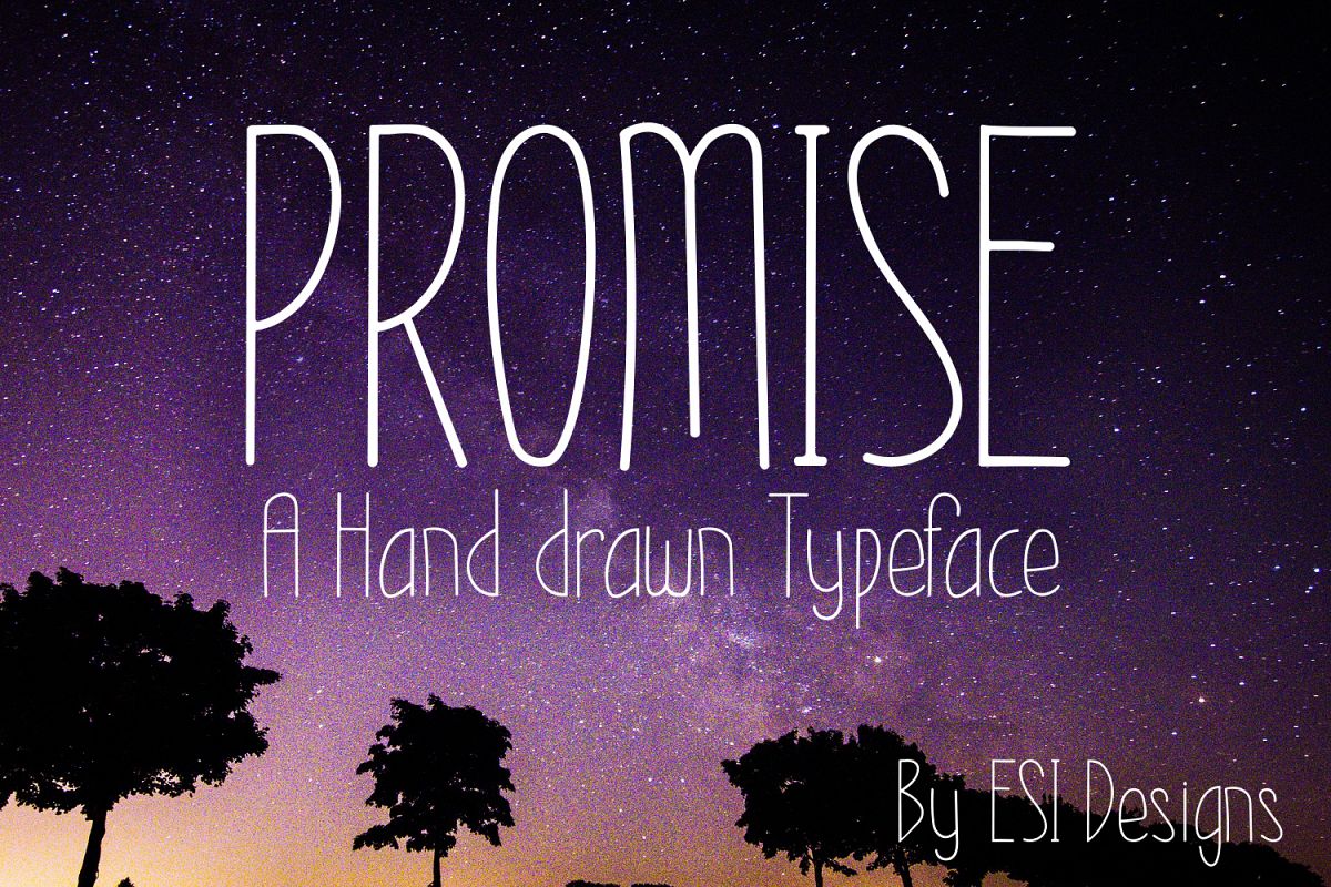 Promise - A Modern Hand Drawn Font example image 1