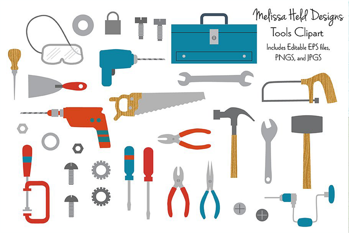 Tool and Hardware Clipart example image 1
