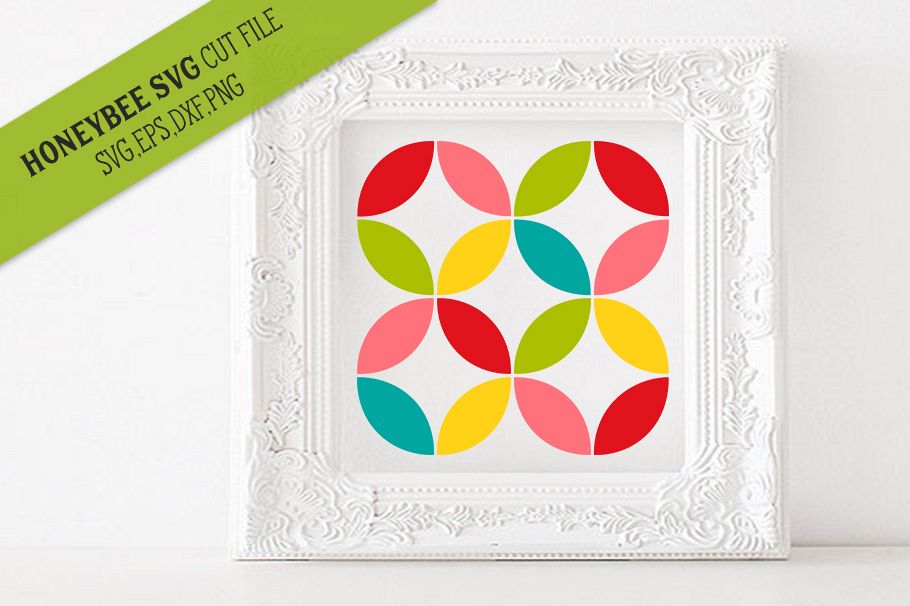 Spring Circles Barn Quilt SVG Cut File example image 1