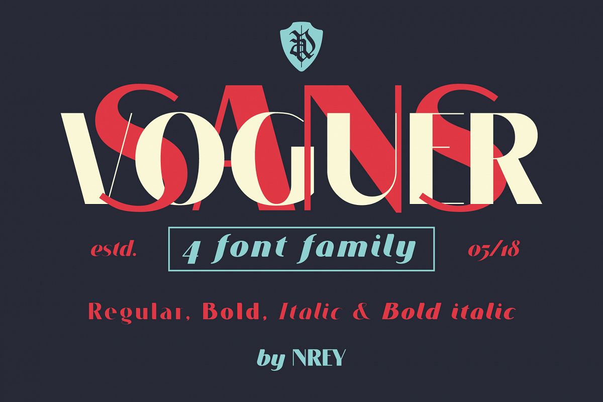 VOGUER Sans family example image 1