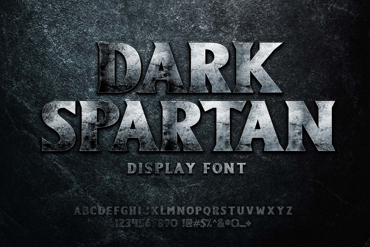 Dark Spartan Display Font example image 1