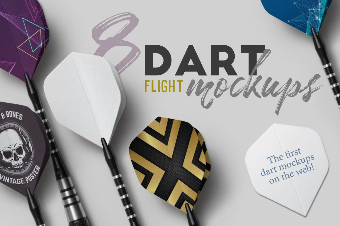 Dart Flight Mockups example image 1