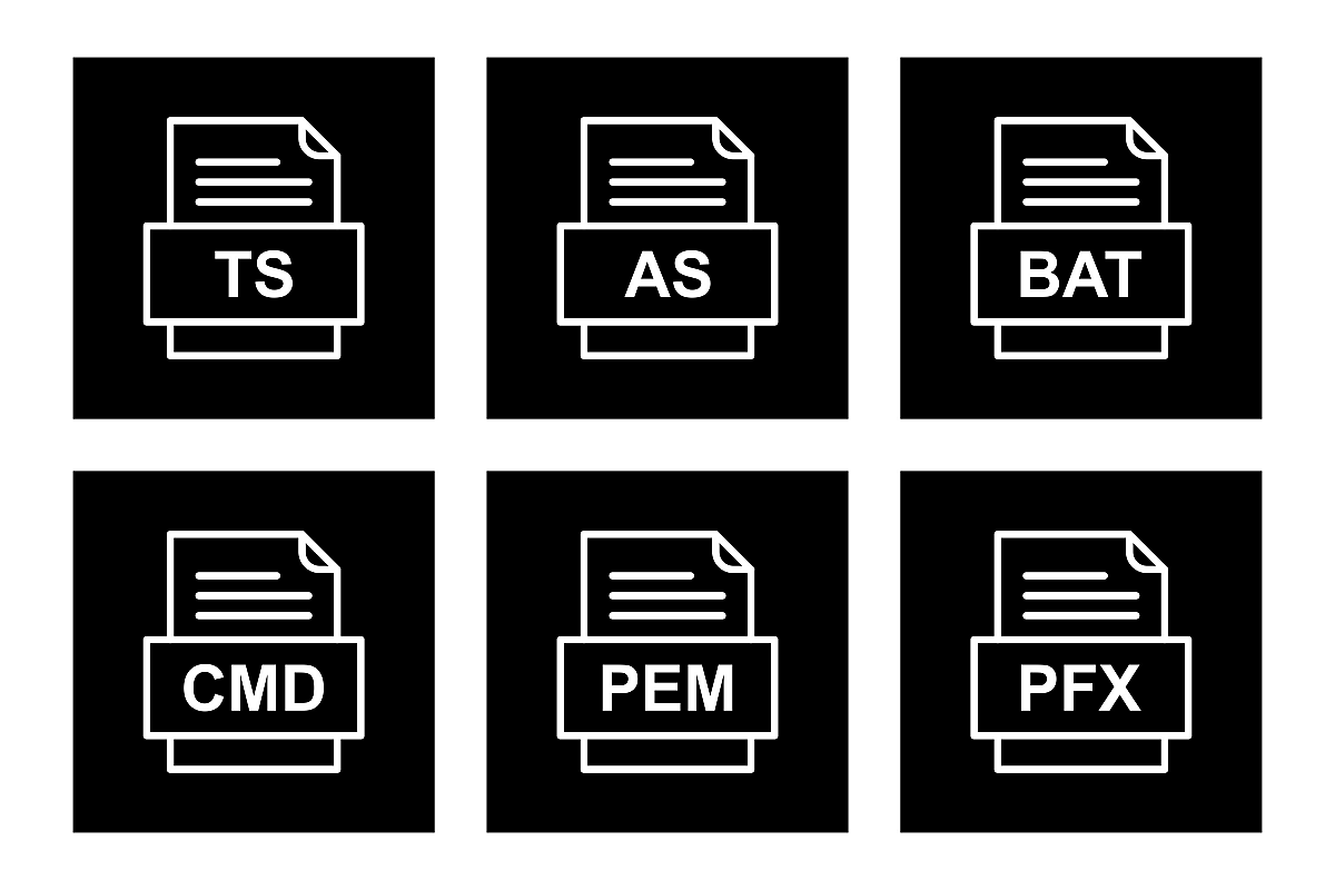 Set Of File Formats Icons example image 1