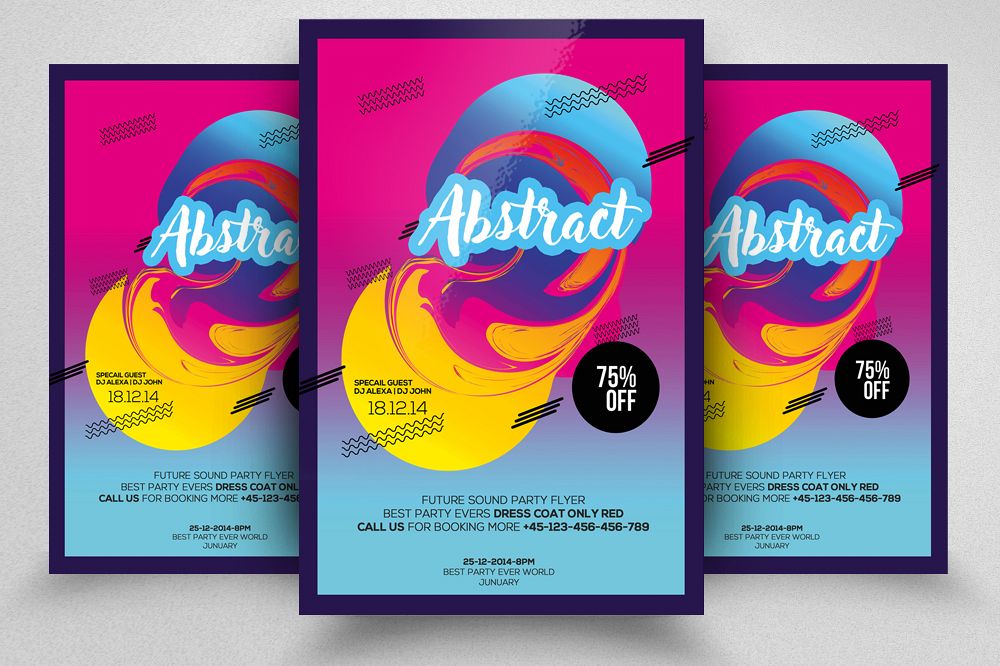 Abstract Flyer/ Poster Template example image 1