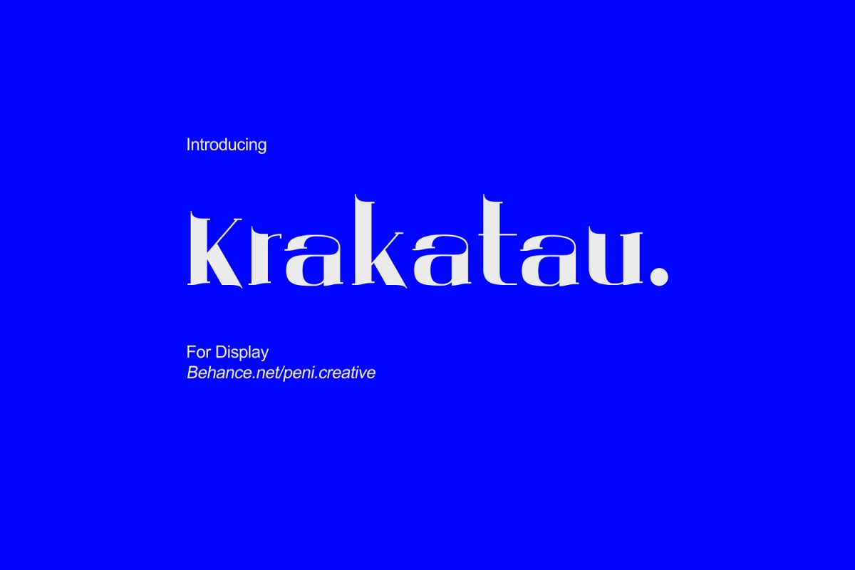 Krakatau - Display Font example image 1
