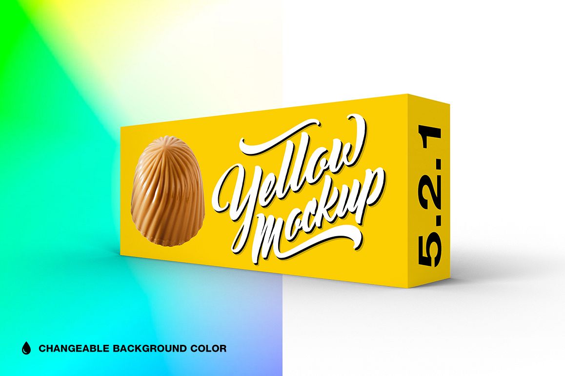 5.2.1 Simple 3D Box Mockup PSD example image 1