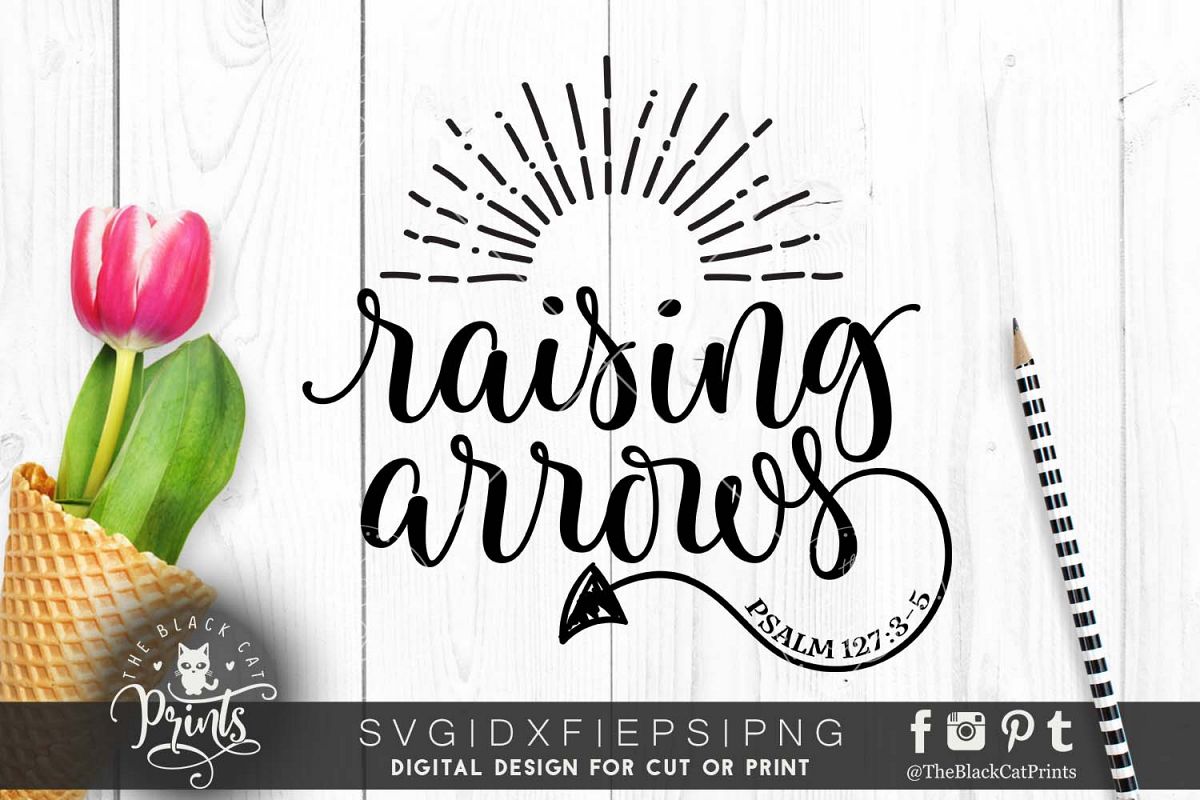 Raising Arrows SVG DXF PNG EPS example image 1