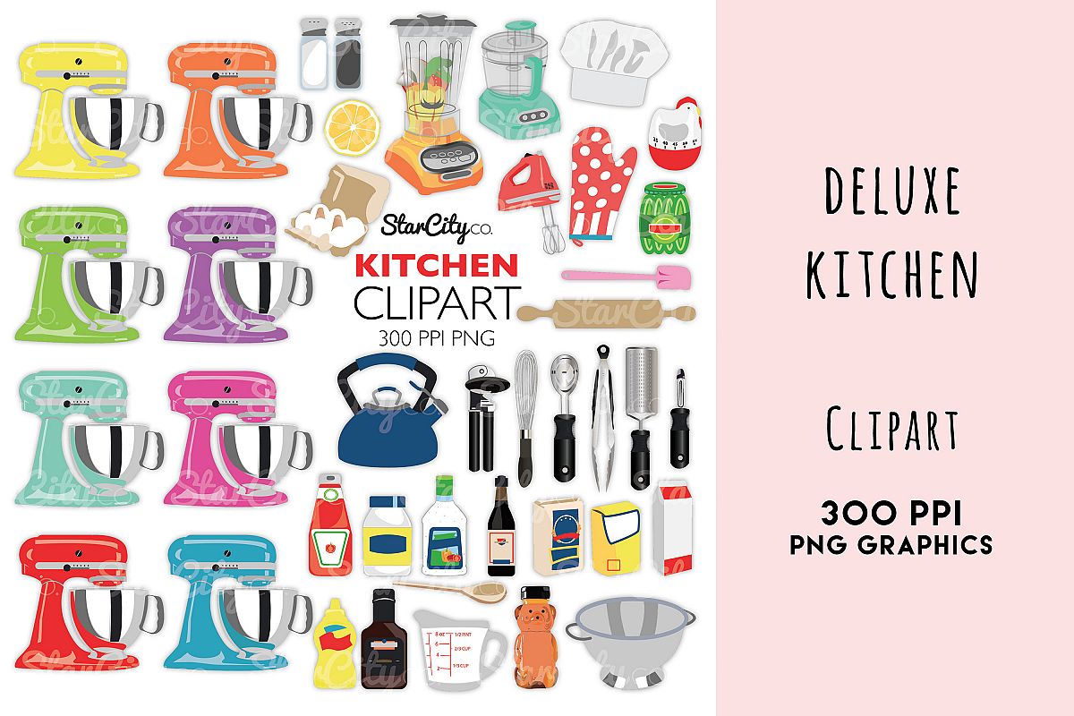 Deluxe Kitchen Clipart Graphics example image 1