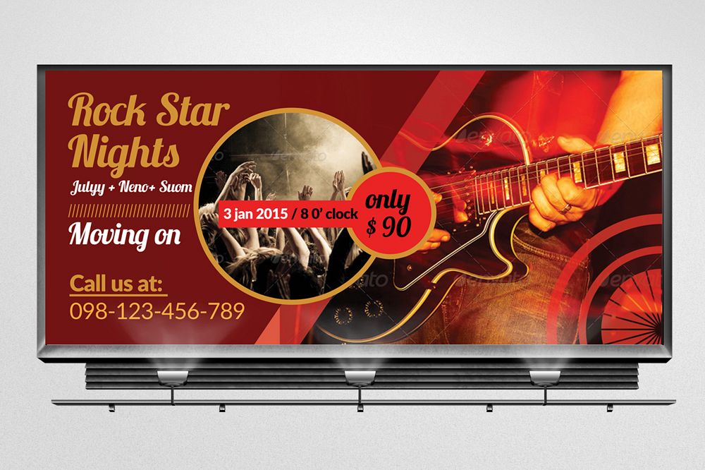 Music Concert Billboard Banners example image 1