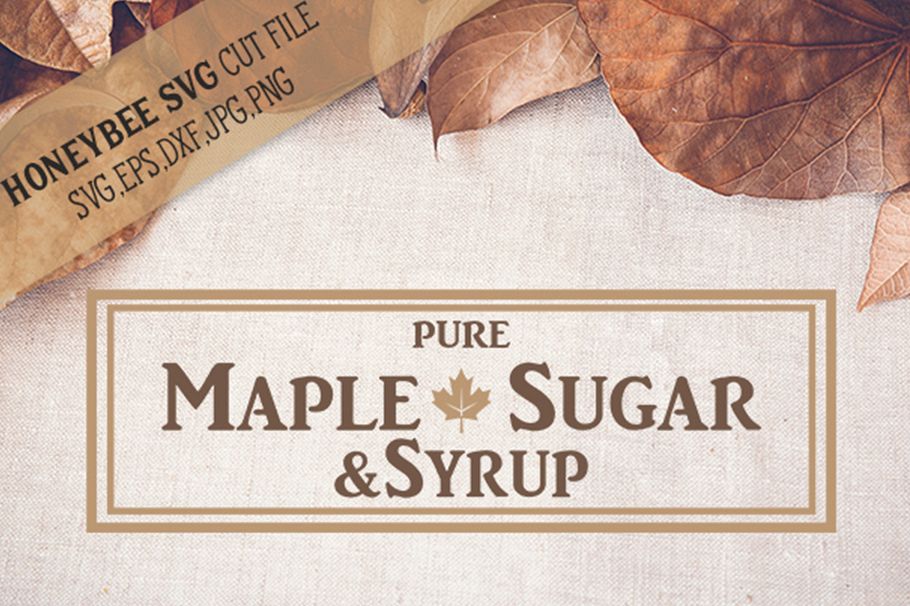 Maple Syrup Country Sign svg example image 1