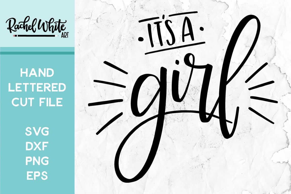 Cut File, It's a Girl SVG example image 1