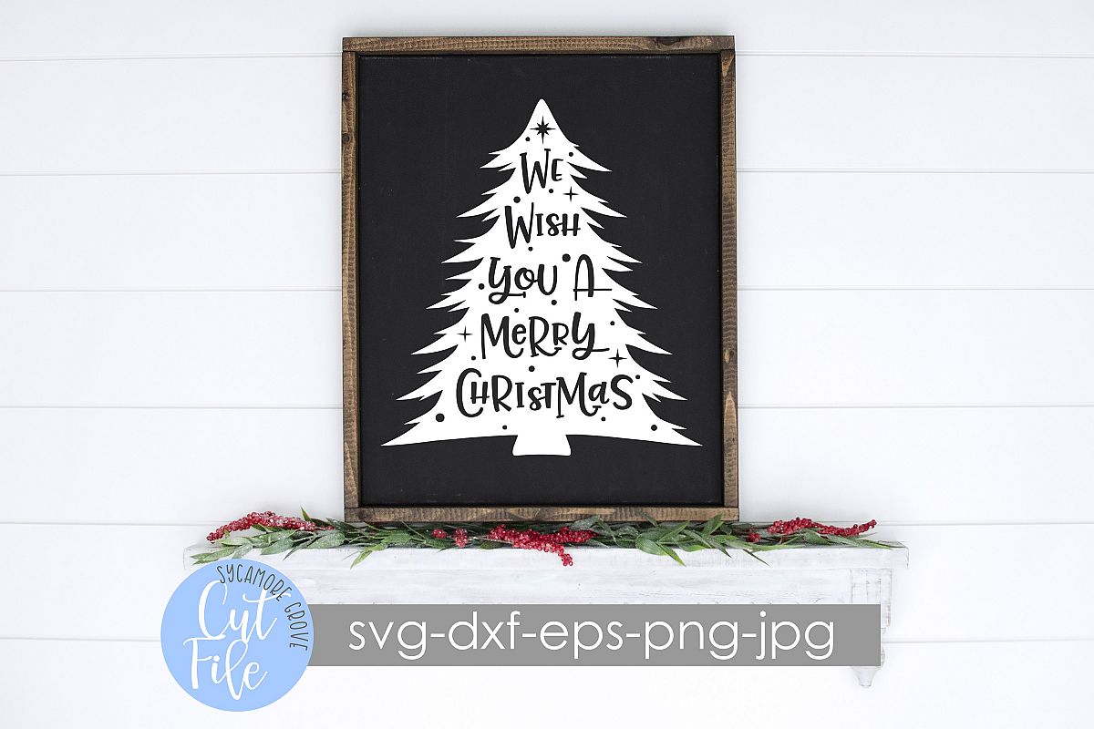 We Wish You A Merry Christmas SVG example image 1