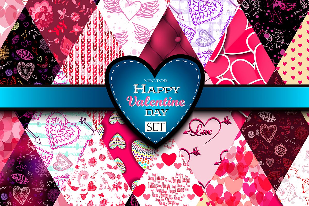 Happy Valentine's Day Set. example image 1