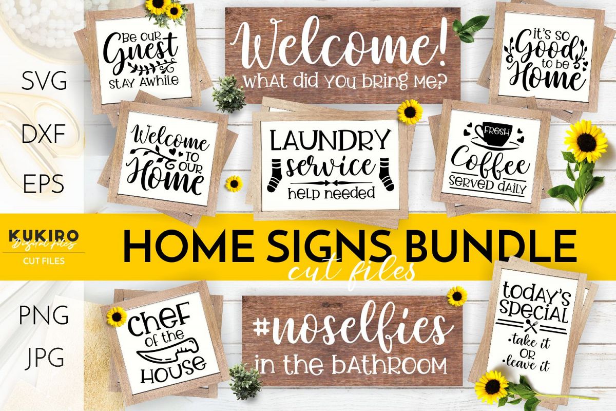 Download Home Signs SVG BUNDLE - Farmhouse decor Cut files