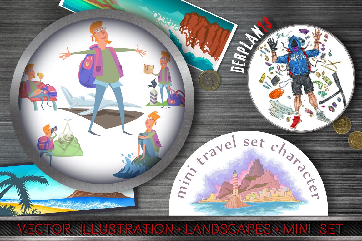 Mini Travel Character Set example image 1