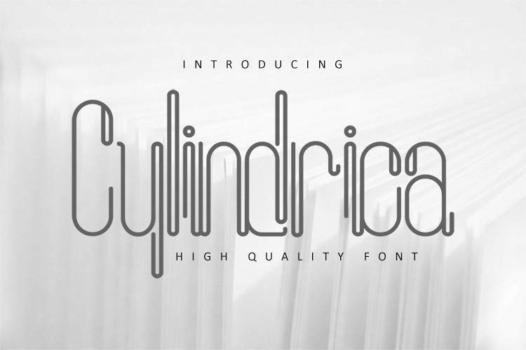 Cylindrica Font example image 1