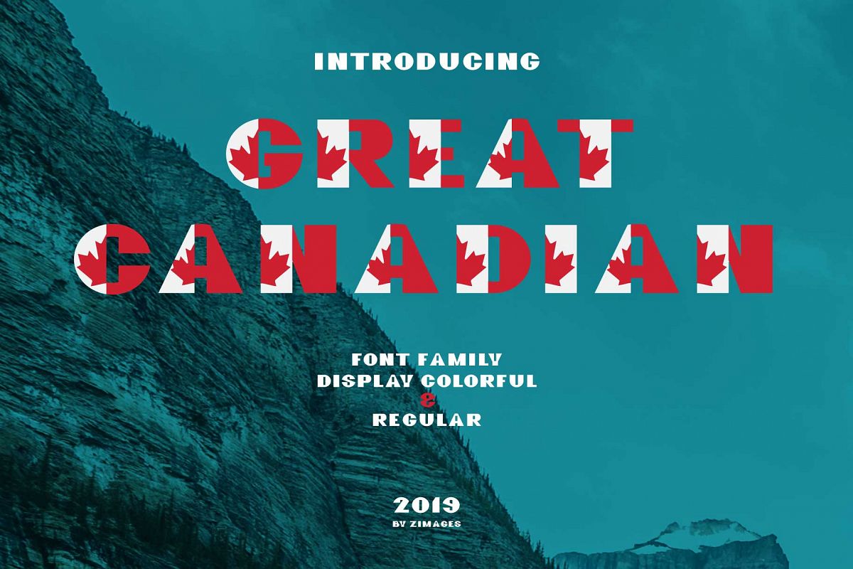 GreatCanadian-font family example image 1