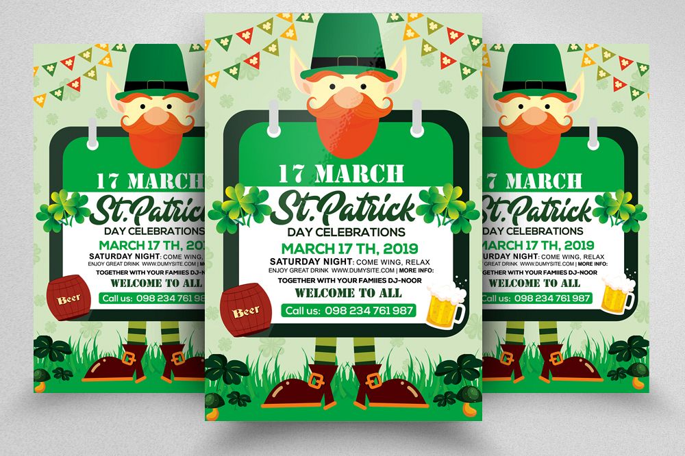St. Patricks Day Flyer Template example image 1