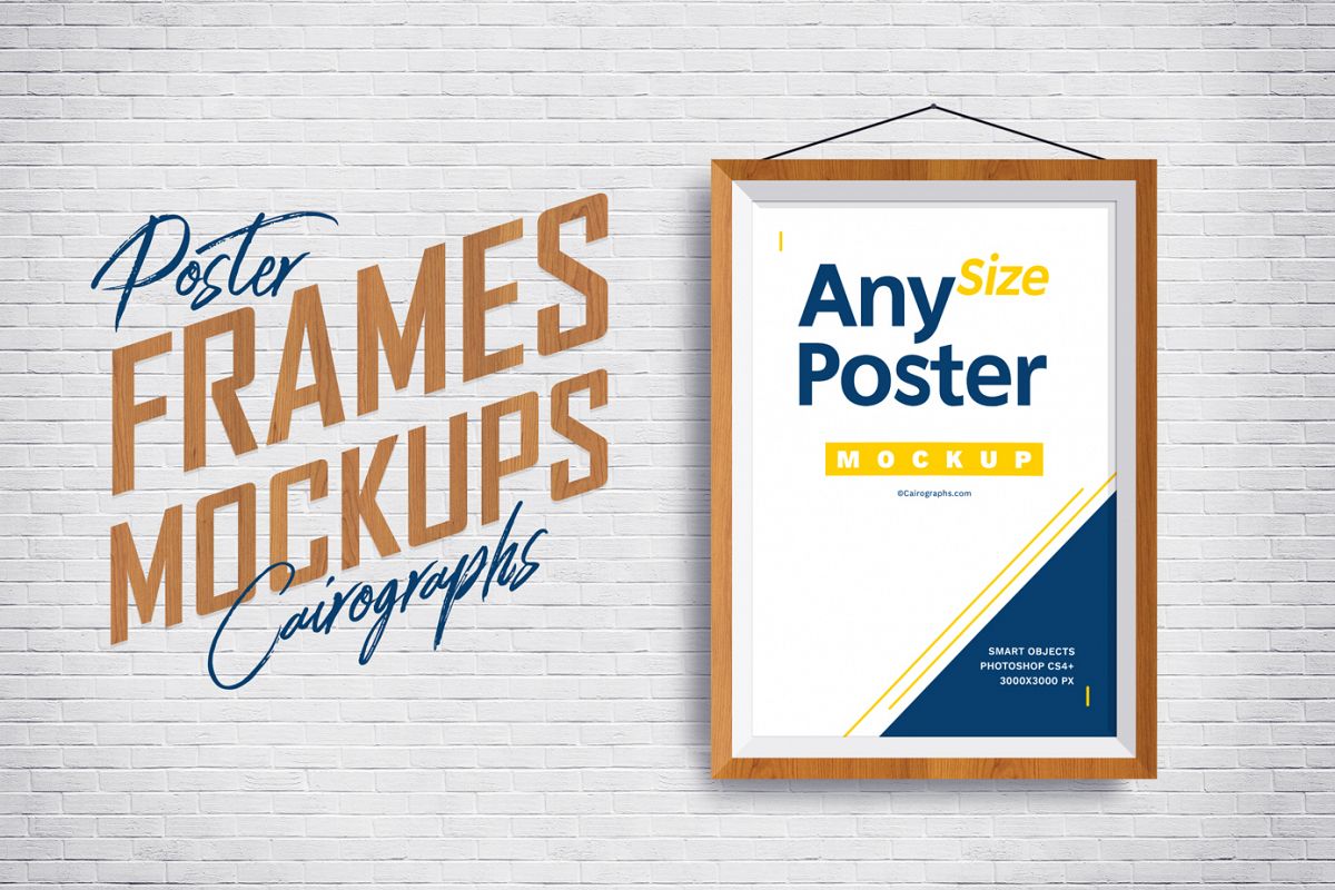 Posters Frames Mockups example image 1