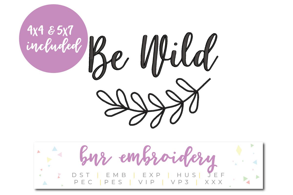Wild Machine Embroidery Design example image 1