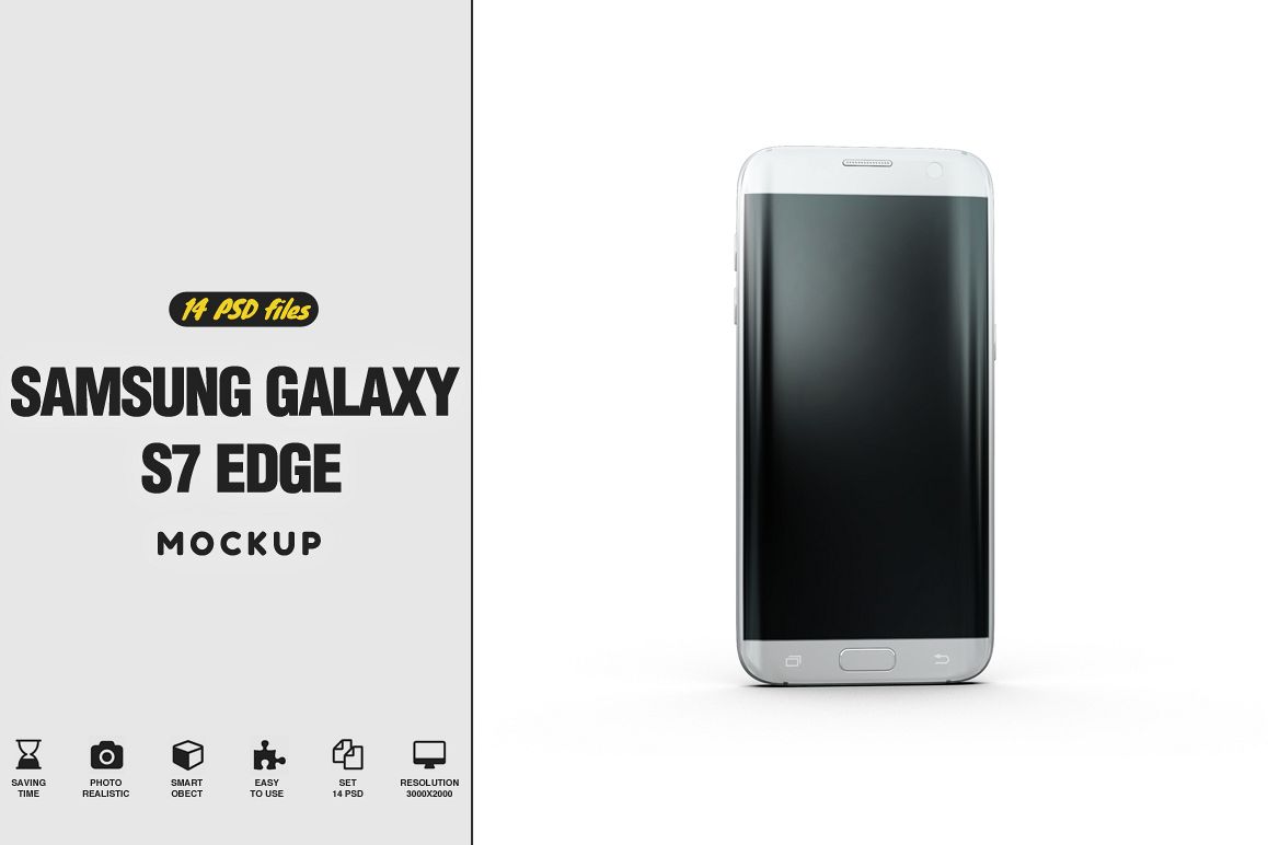 Samsung Galaxy S7 Edge Mockup example image 1