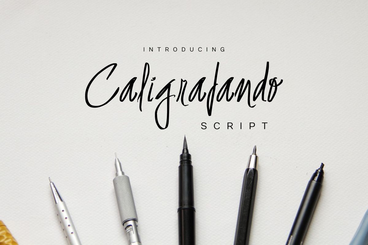 Caligrafando Script example image 1
